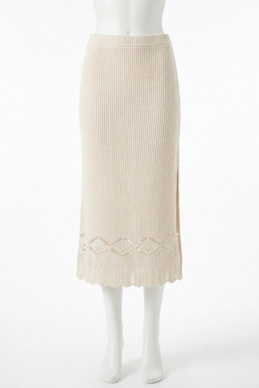 NEW SALTWATER LUXE suzi midi skirt in natural